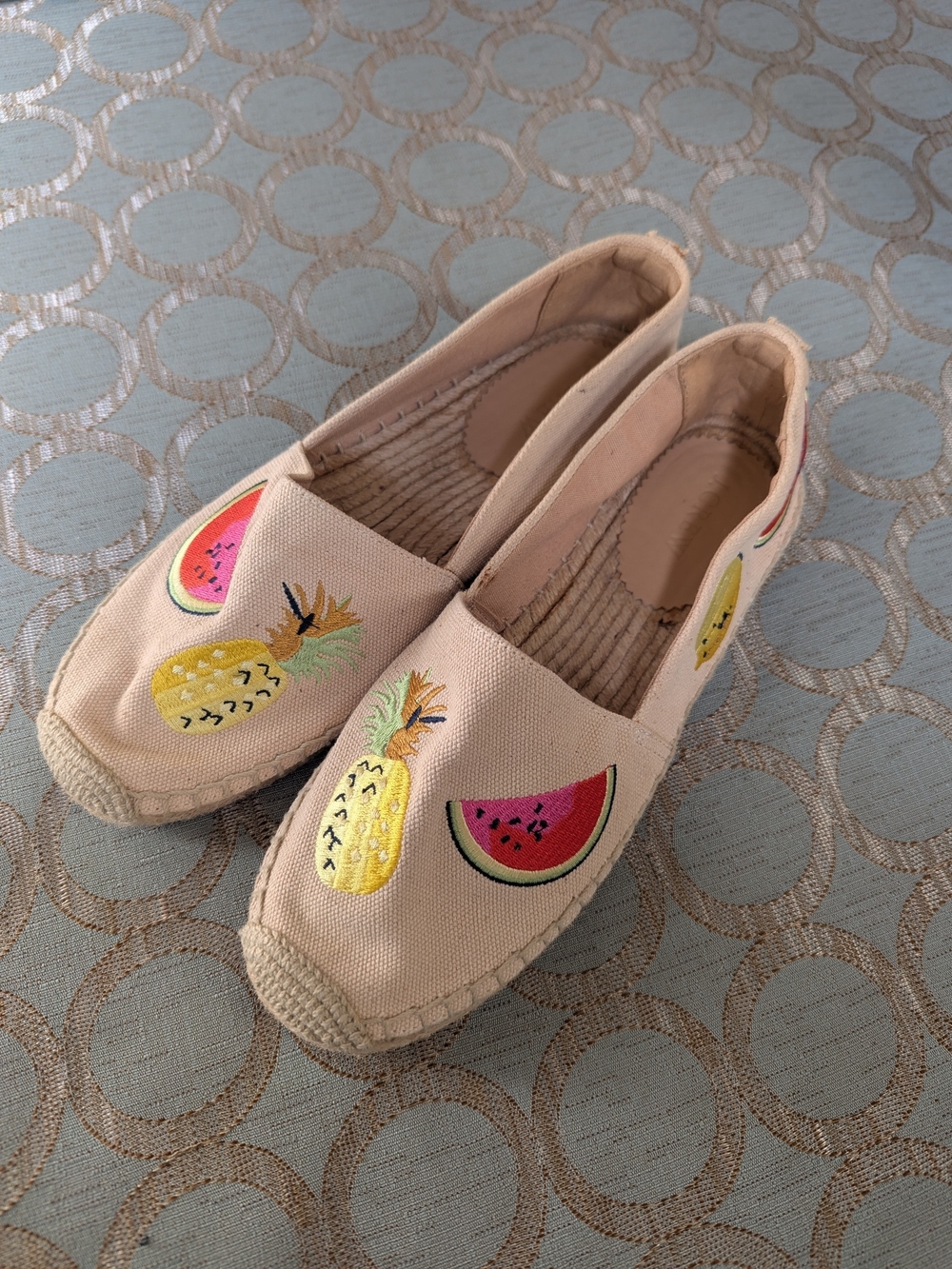 J. Crew Fruit Canvas Espadrilles